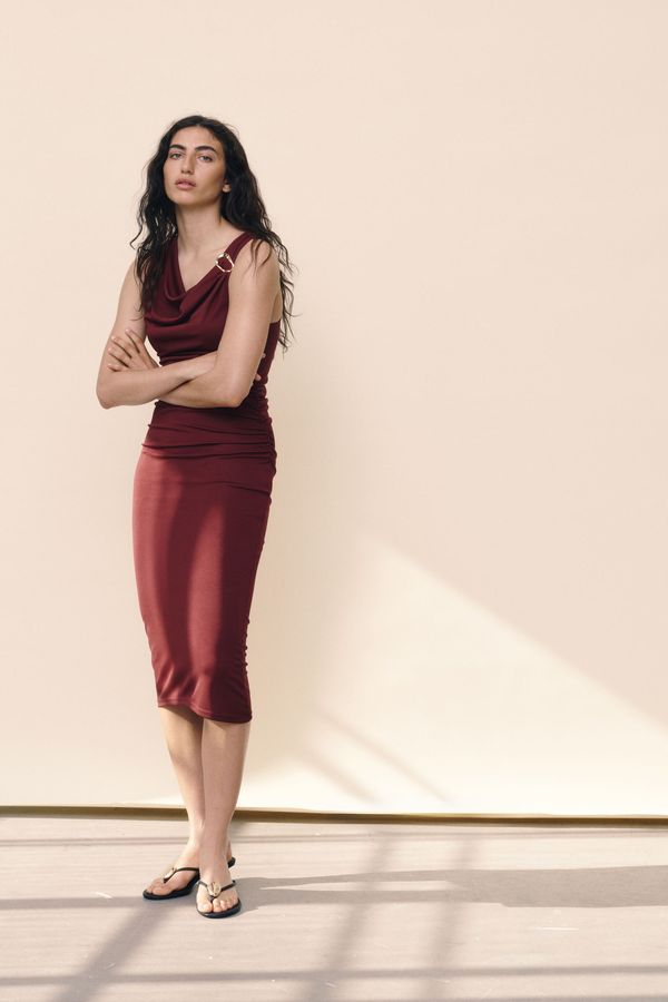 Vestido drapeado