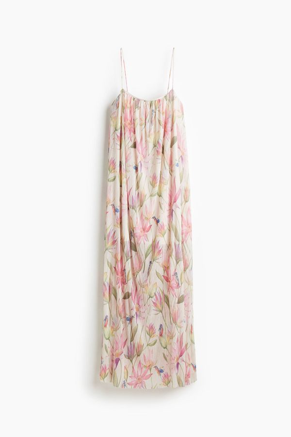 Vestido plisado de tirantes