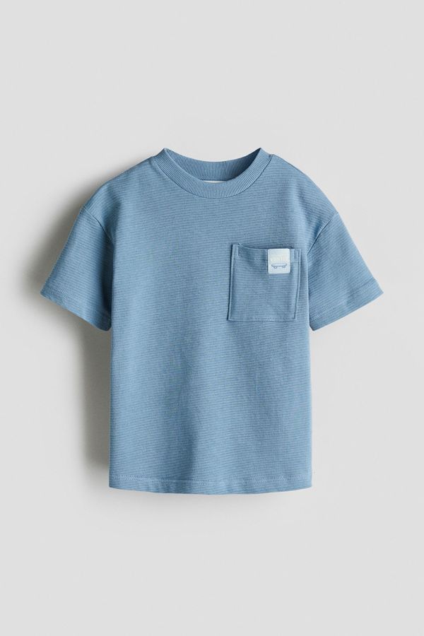 Camiseta en punto jacquard de algodón