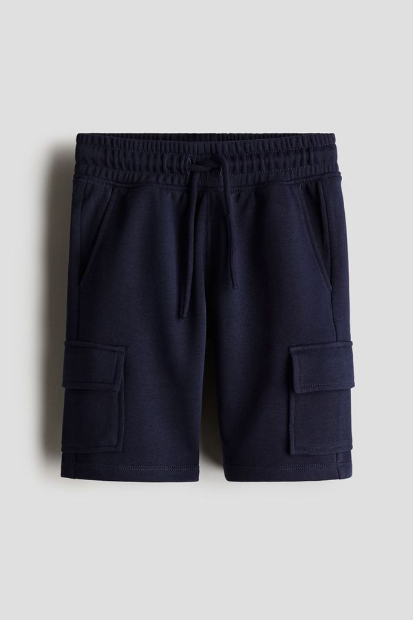Bermudas cargo en tejido sudadera
