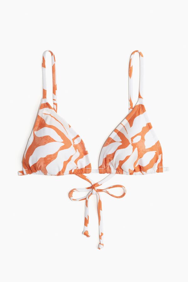 Top de bikini de triángulo con relleno