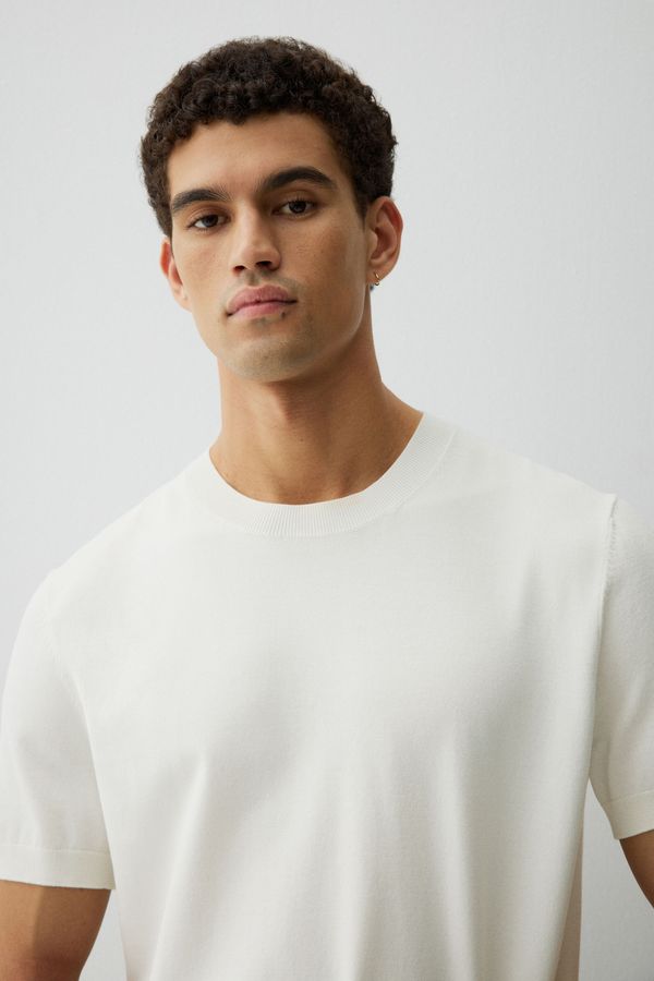 Camiseta en punto fino Slim Fit