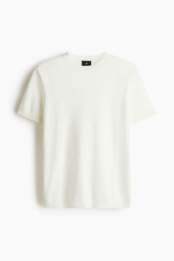 Camiseta en punto fino Slim Fit
