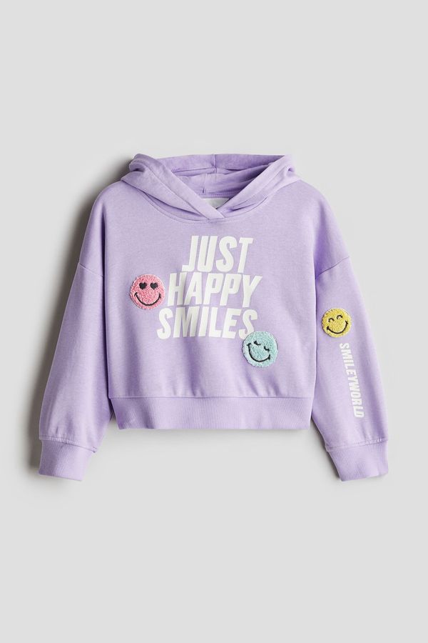 Sudadera con capucha y motivo estampado