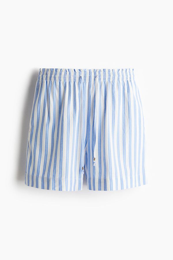Pantalón corto en mezcla de lino