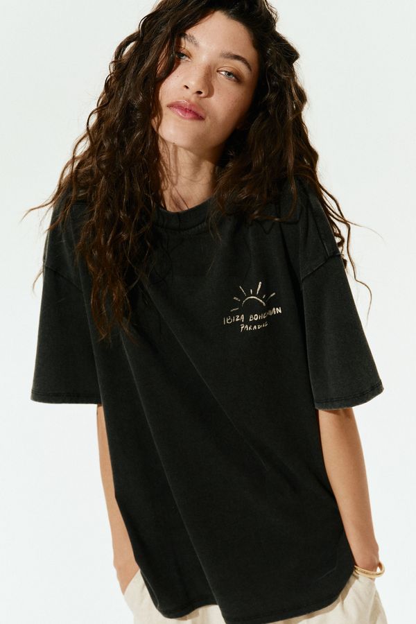 Camiseta oversize con motivo
