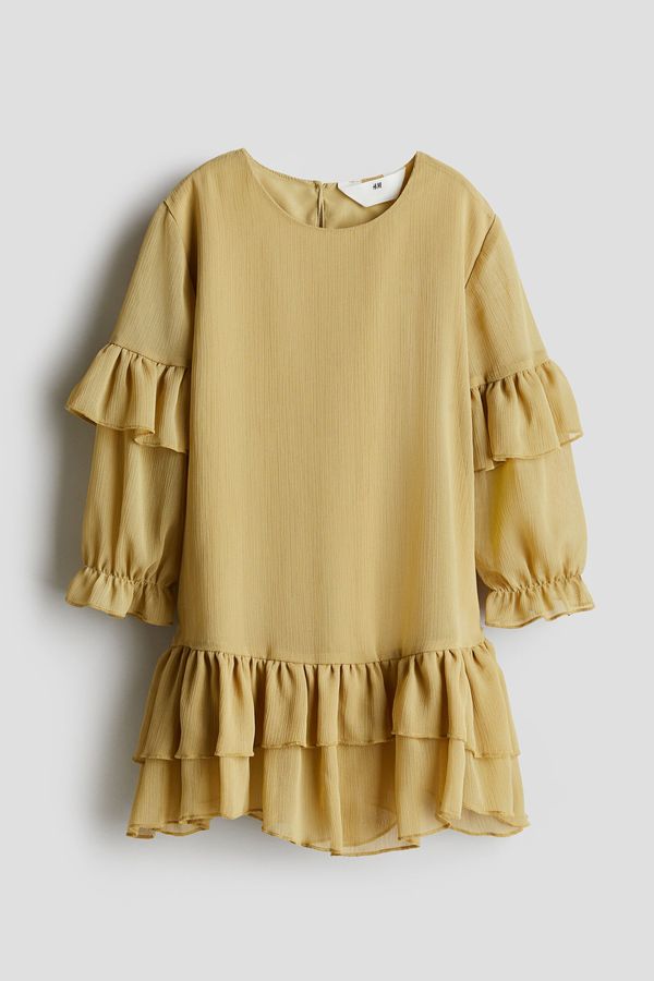 Flounced chiffon dress
