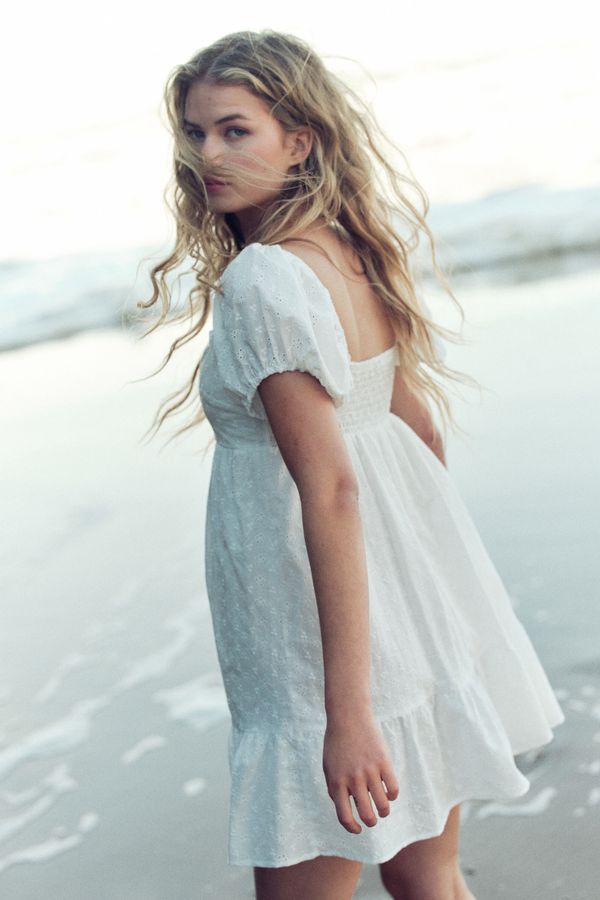 Vestido con manga puffy