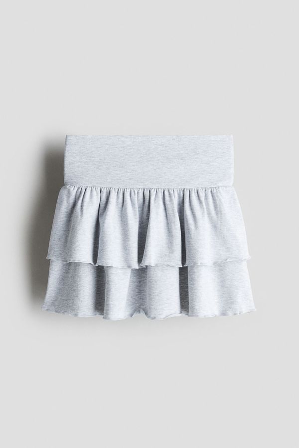 Falda escalonada con cintura plegable