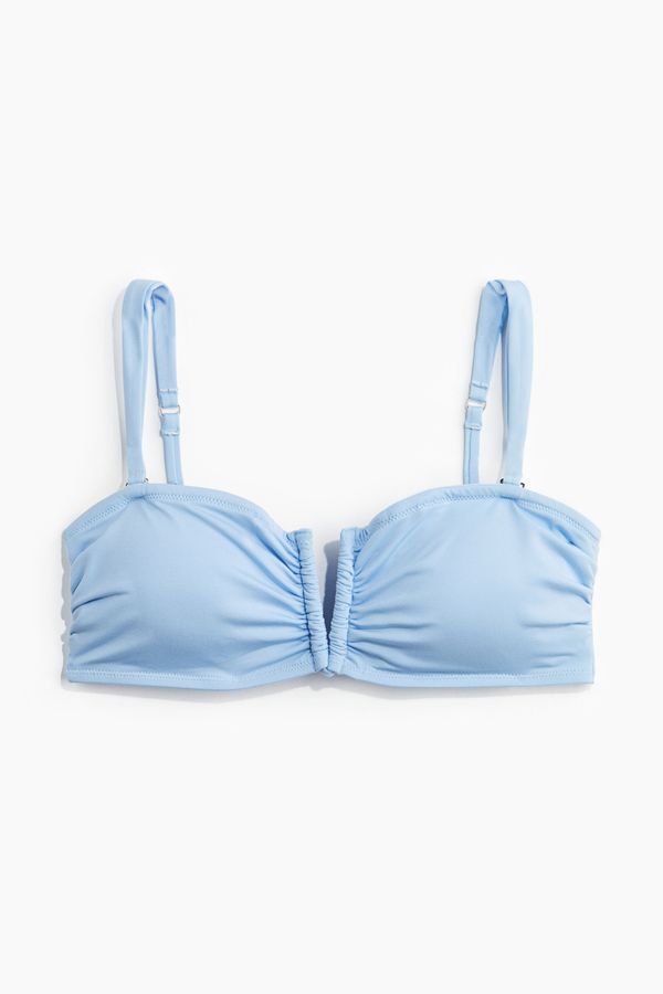 Top de bikini bandeau con relleno