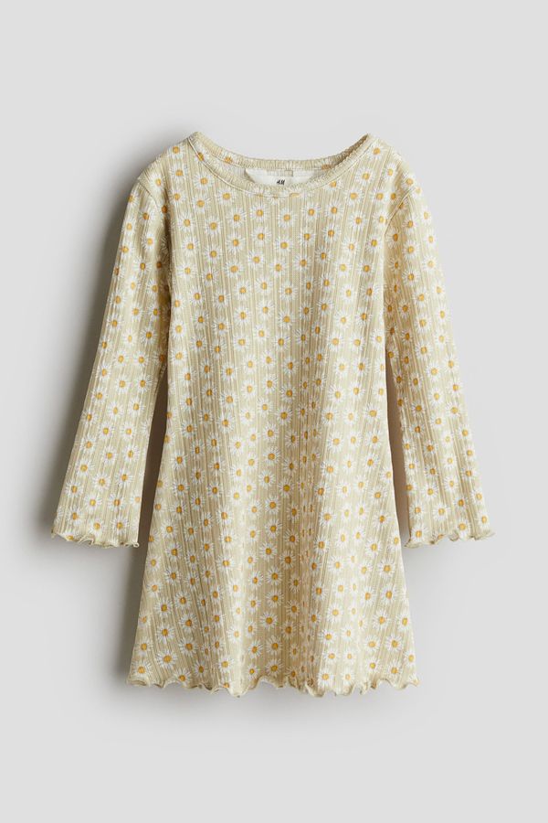 Vestido de manga larga en punto