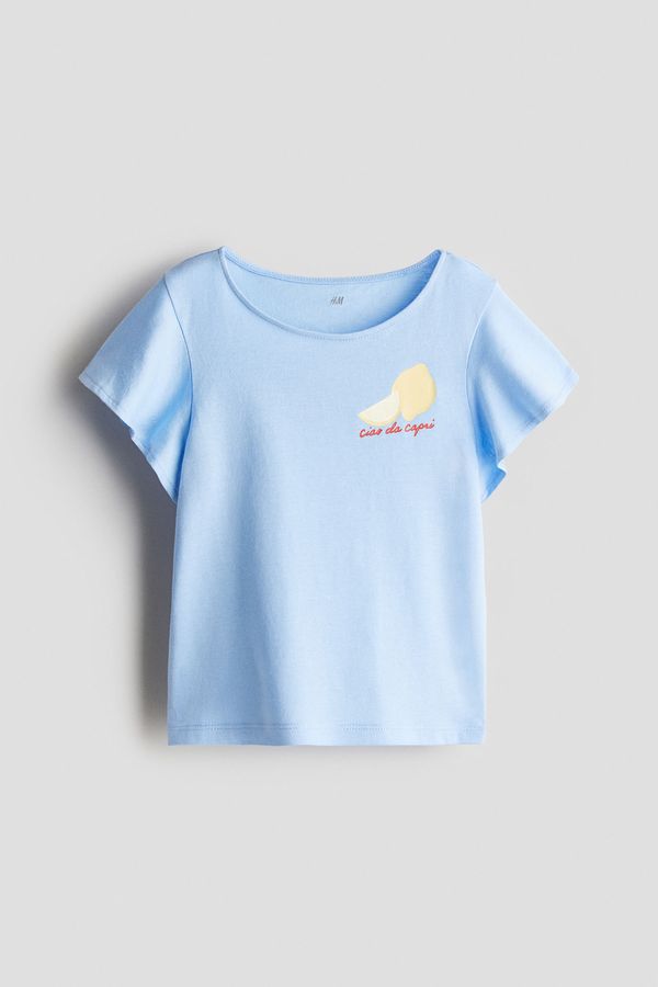 Camiseta de algodón con manga circular