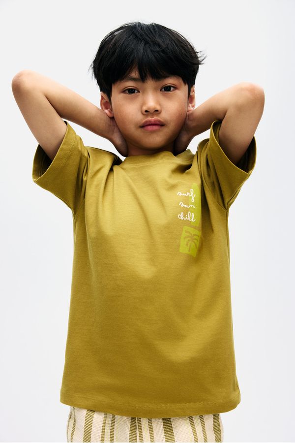 Camiseta estampada de corte holgado
