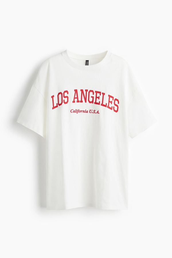 Camiseta oversize con motivo estampado