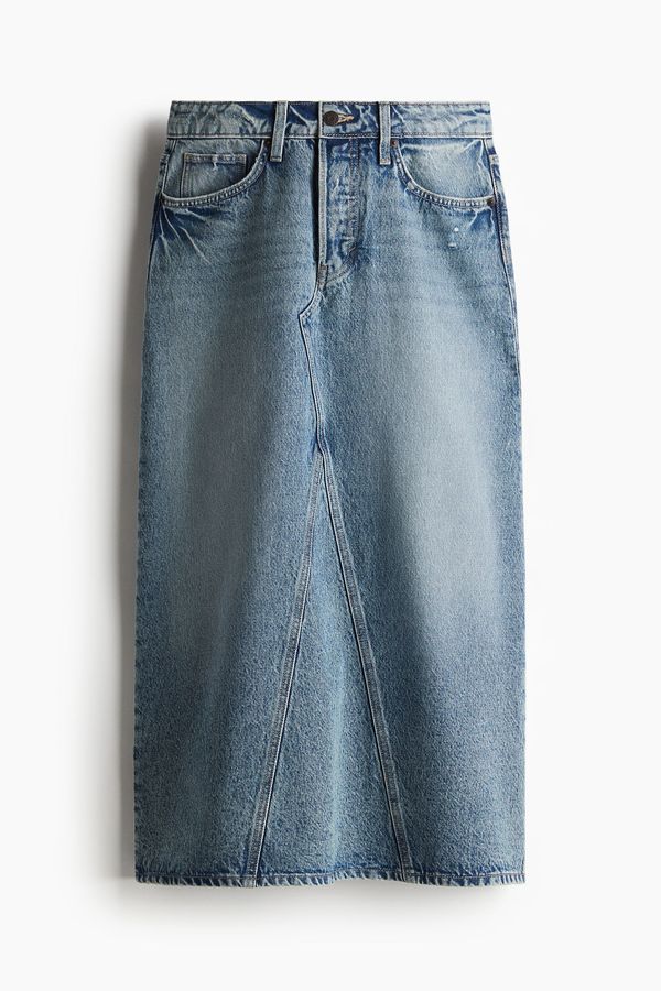 Falda evasé en denim