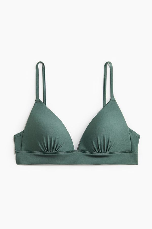 Top de bikini de triángulo con push-up