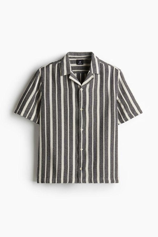 Camisa resort con textura Regular Fit