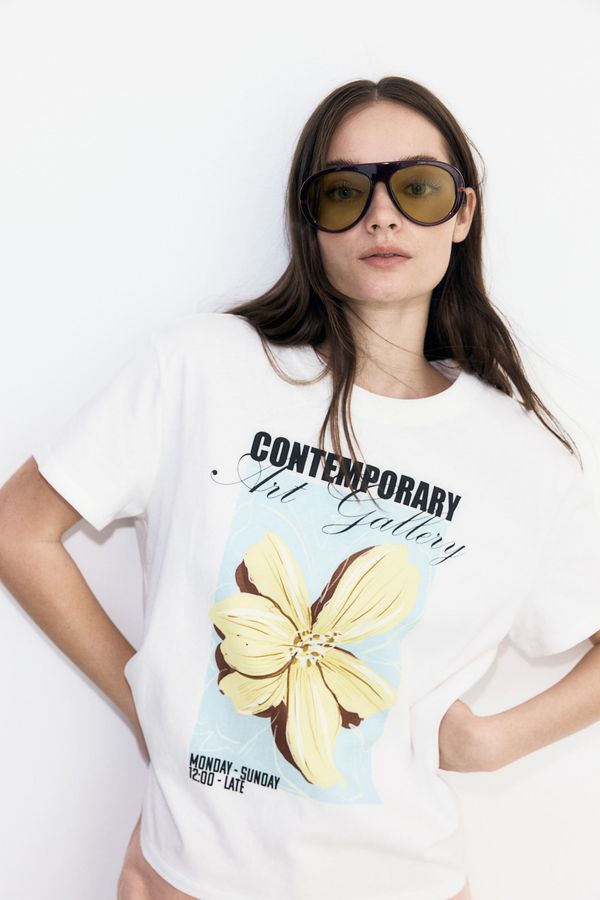 Camiseta con motivo estampado