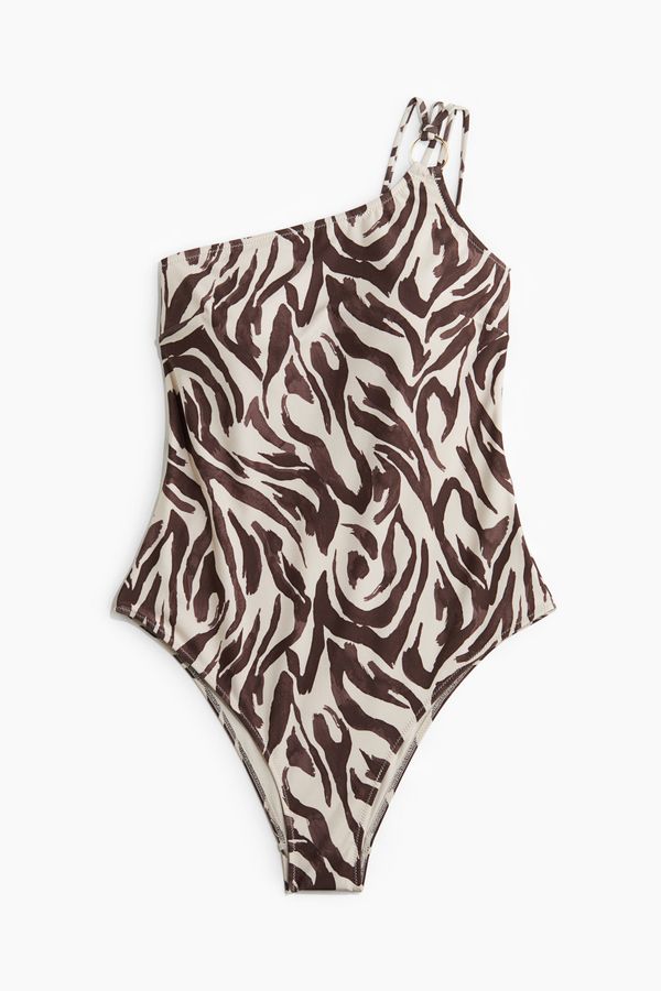 Traje de baño de un hombro High leg