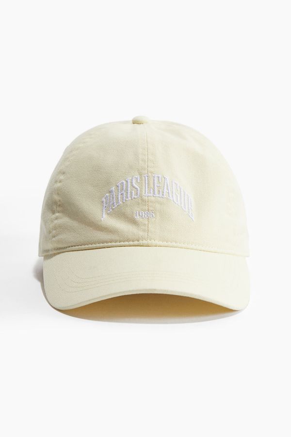 Gorra de algodón con motivo decorativo