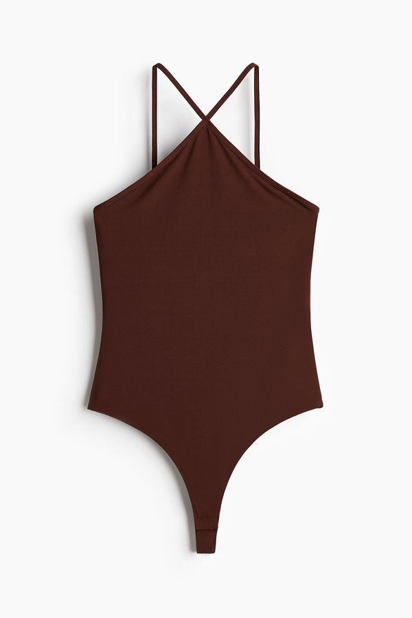 Body tanga en tejido crepé