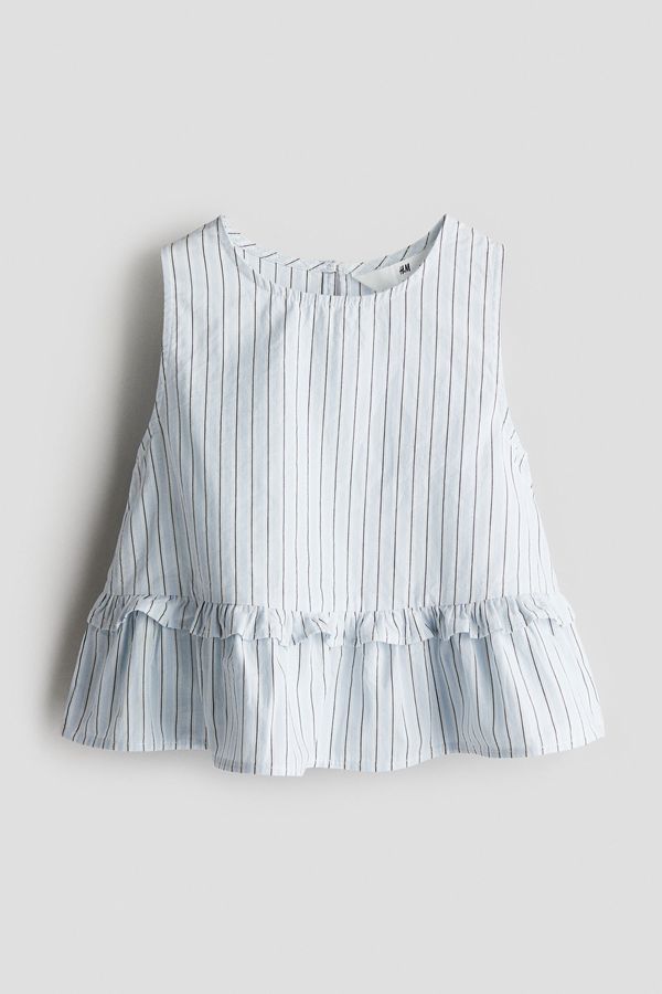 Blusa de algodón con peplo