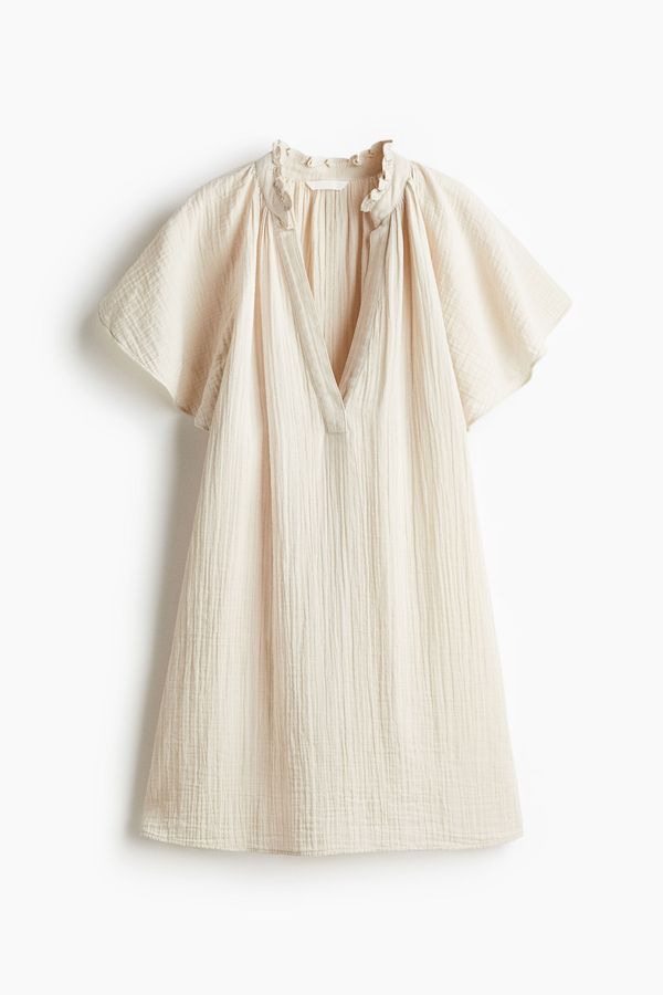 Vestido evasé de muselina