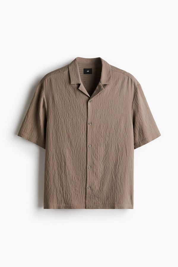 Camisa resort con efecto arrugado Loose Fit