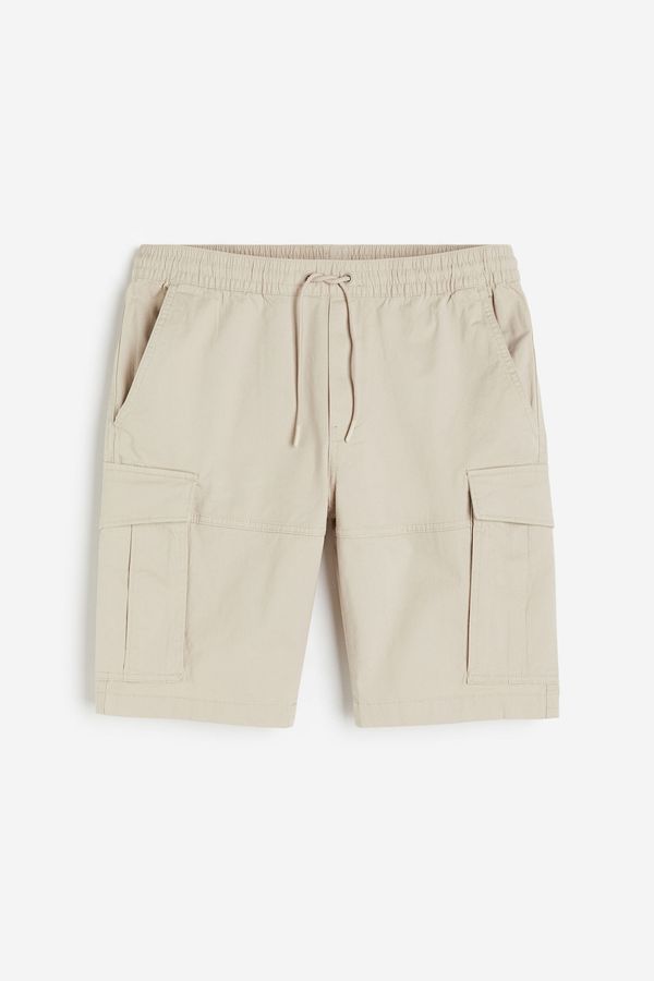 Bermudas cargo de sarga Regular Fit