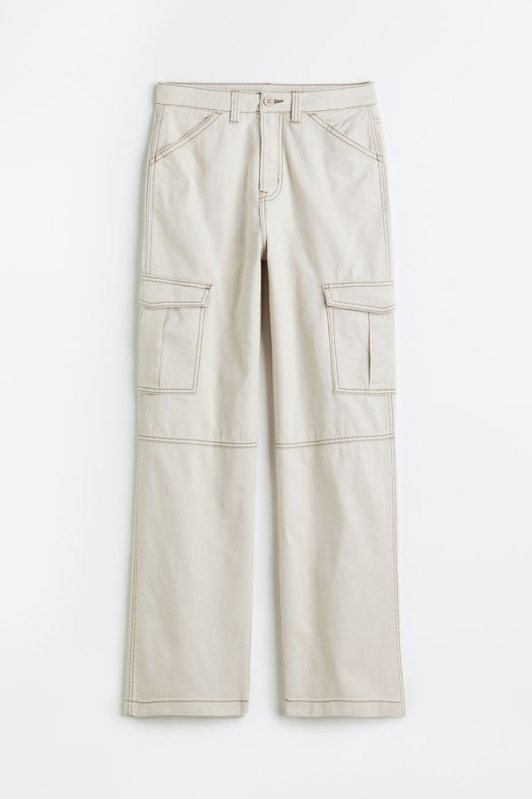 Pantalón cargo de sarga