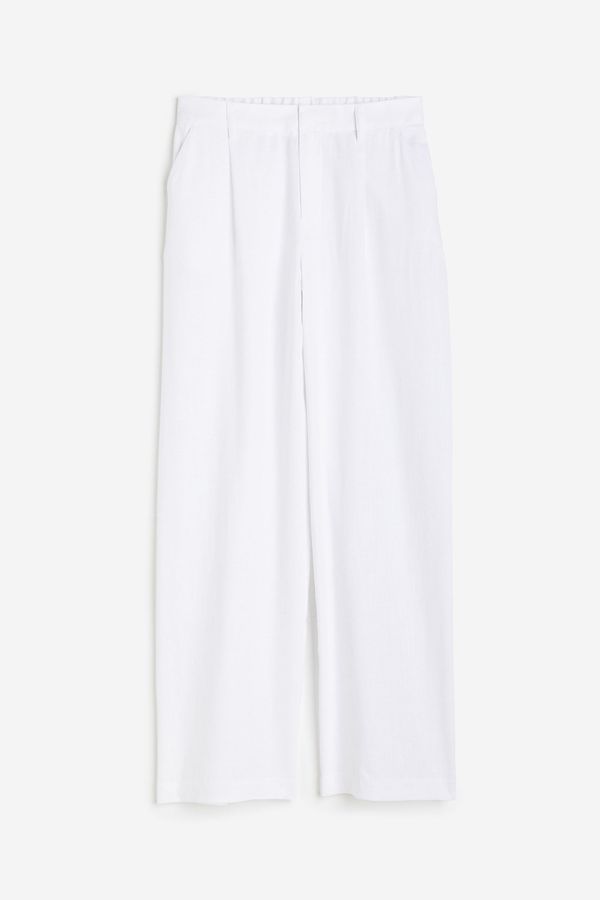 Pantalón de vestir en mezcla de lino