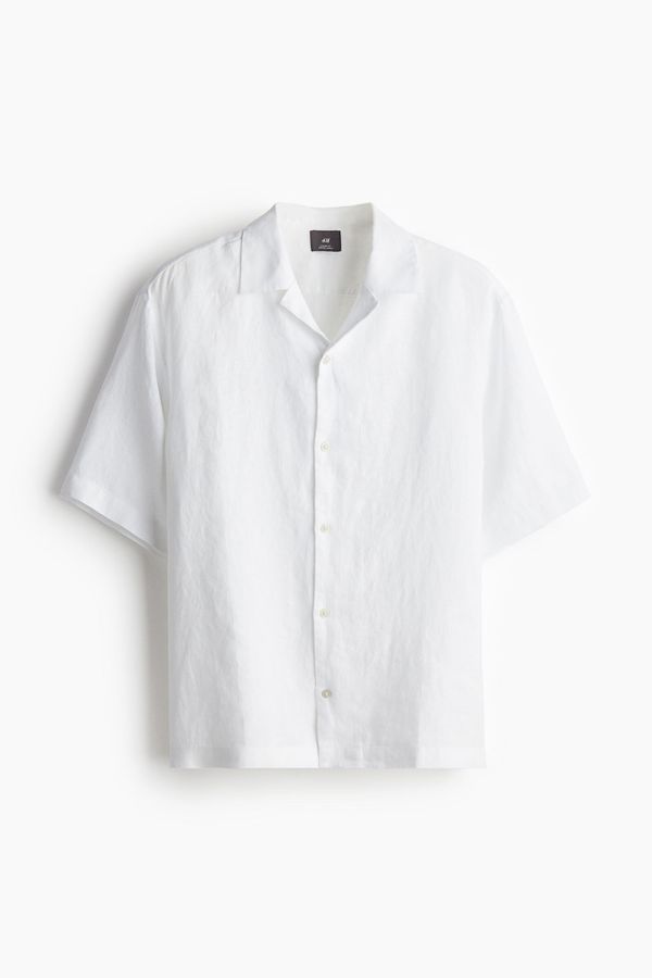 Camisa resort de lino Relaxed Fit