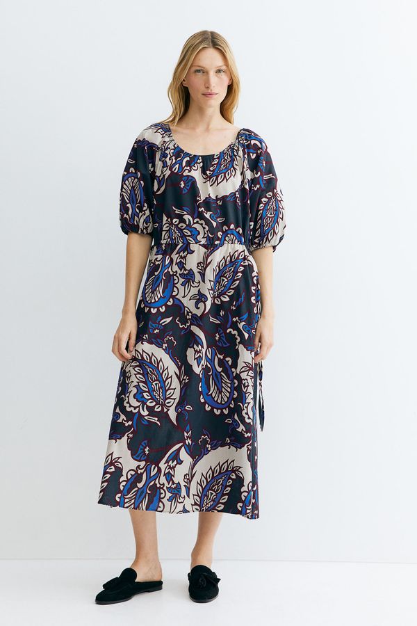 Vestido de algodón con cordón de ajuste