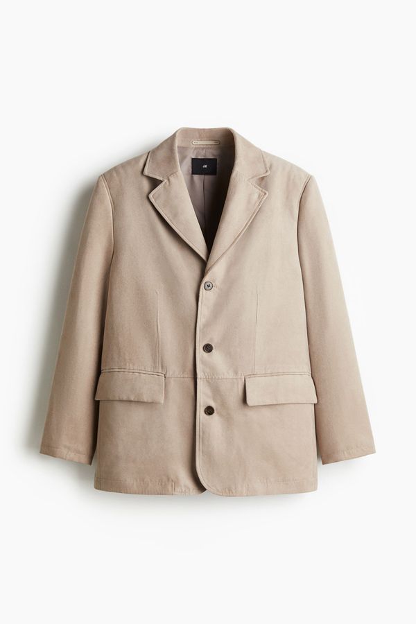 Chaqueta americana en tejido cepillado Regular Fit