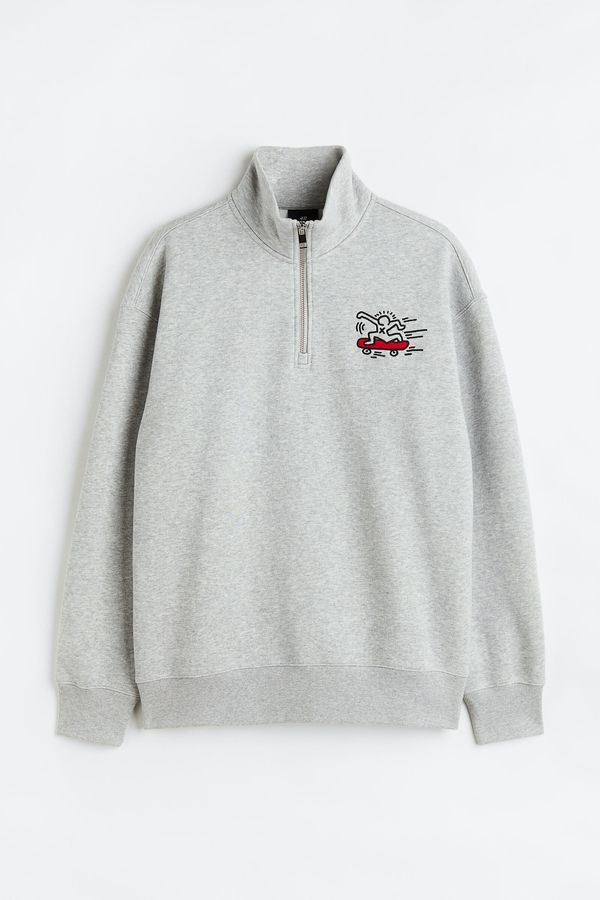 Sudadera con media cremallera Relaxed Fit
