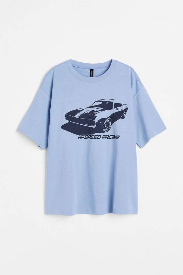 Camiseta oversize estampada