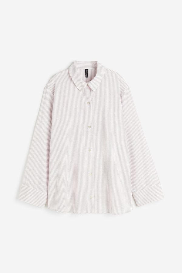 Camisa en mezcla de lino