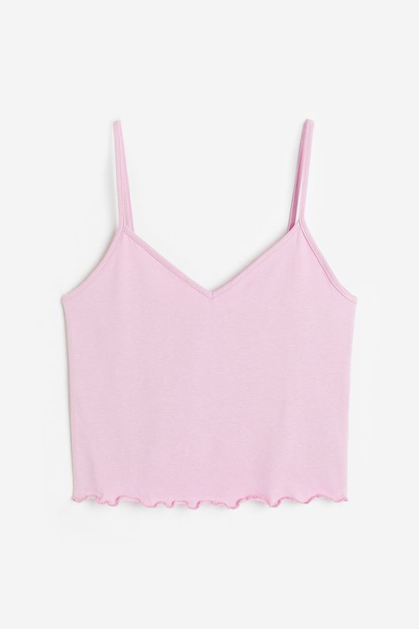 Top cropped de tirantes