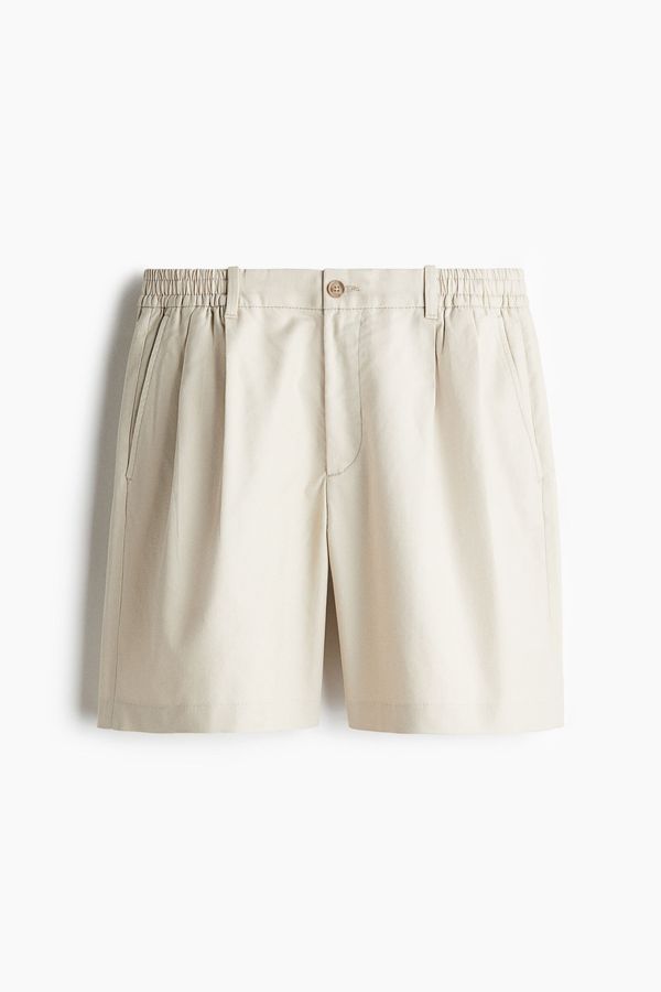 Pantalón corto en mezcla de lino Relaxed Fit