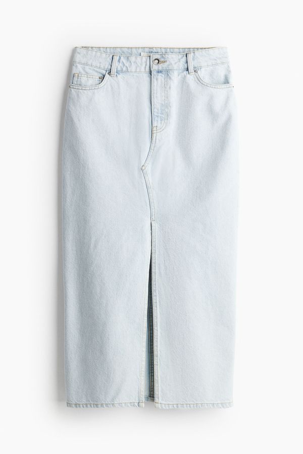 Falda midi en denim