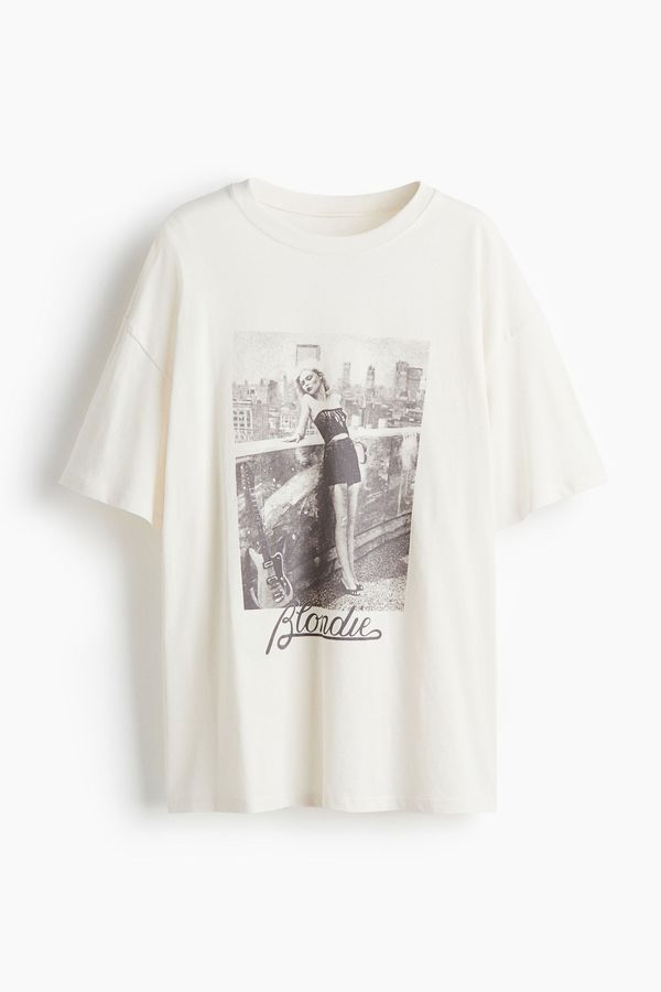 Camiseta oversize con motivo estampado