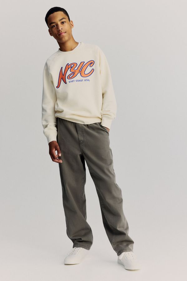 Joggers en sarga de algodón
