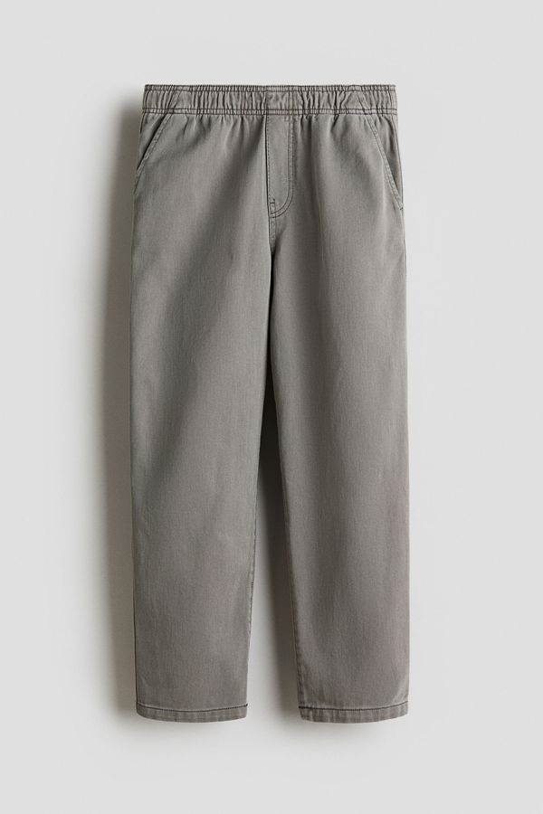 Joggers en sarga de algodón