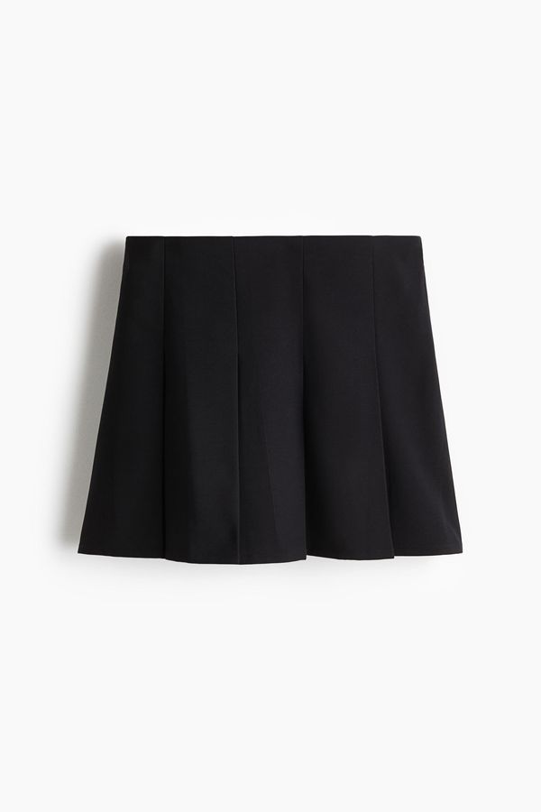 Falda denim tableada