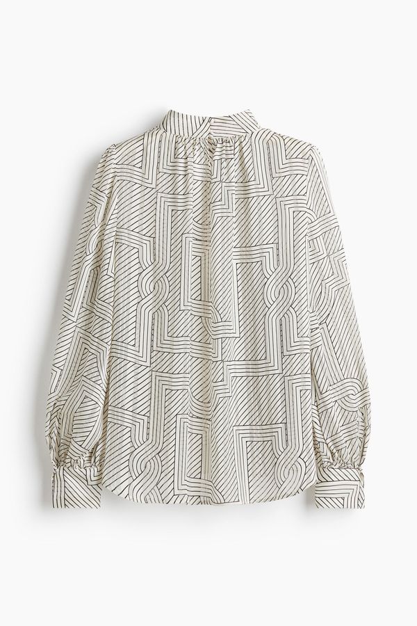 Stand-collar blouse