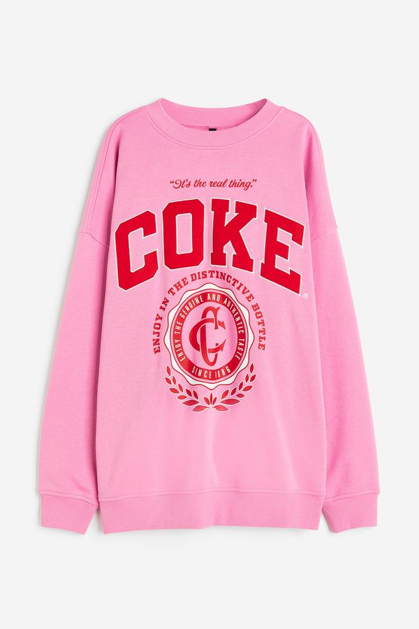 Sudadera oversize estampada